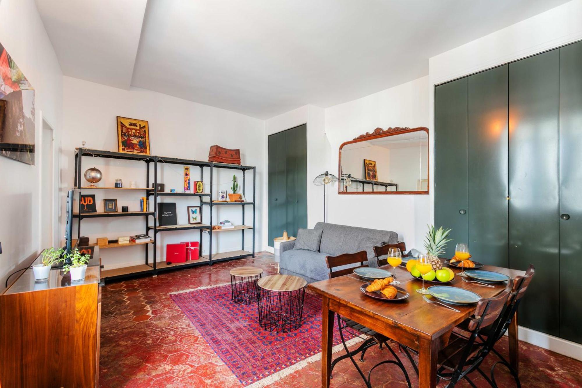 Ferienwohnung Central Paris 1Br Cozy Exterior foto