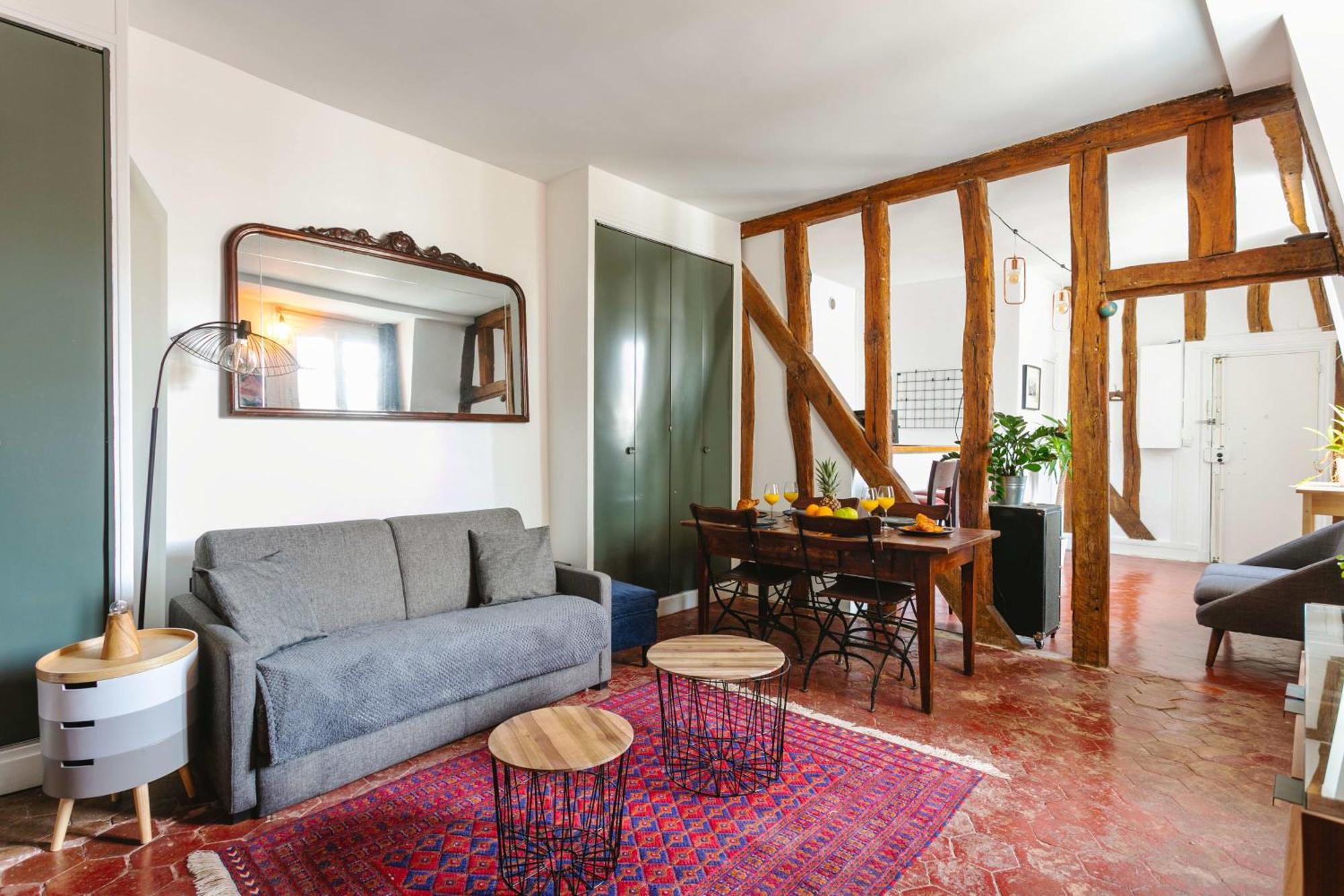 Ferienwohnung Central Paris 1Br Cozy Exterior foto